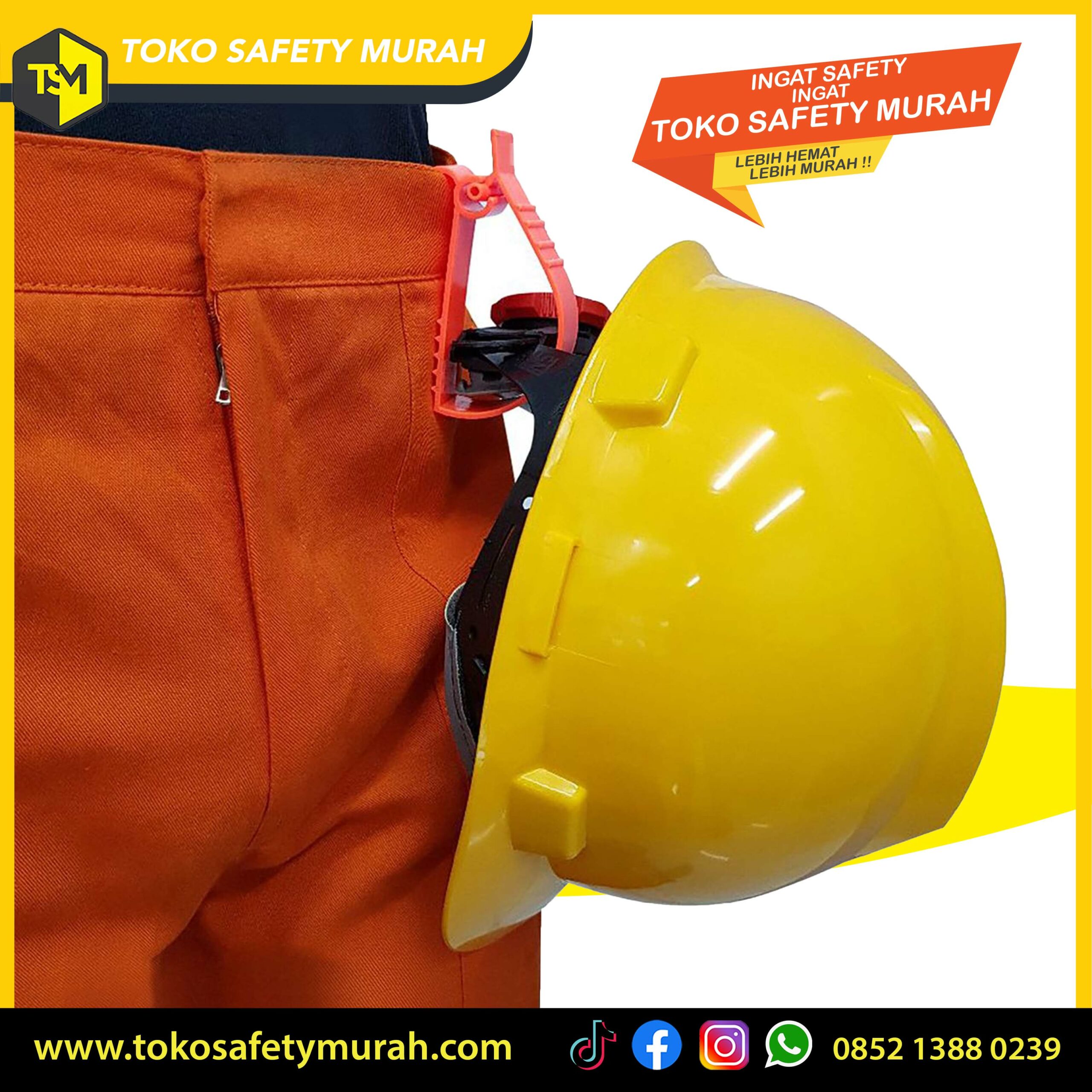 Clip Gantungan Helm Safety Proyek Industri / Jepitan Helm / Penjepit Helm / Klip Earmuff Kacamata Goggle BEST SELLER - Image 2