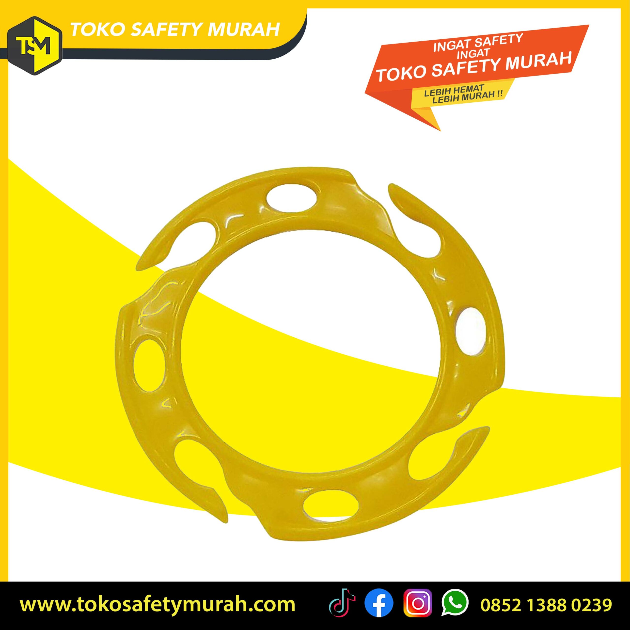 BEST SELLER Gantungan Rantai Plastik Chain / Plastic Ring Penyambung Traffic Cone / Connector Penghubung Kerucut Lalu Lintas Safety