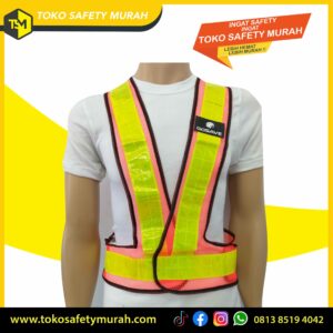 Rompi Jaring V Guard Orange Safety Vest Jala Proyek. Alat Safety #Jual Alat Pelindung Diri APD Alat Keselamatan Kerja K3