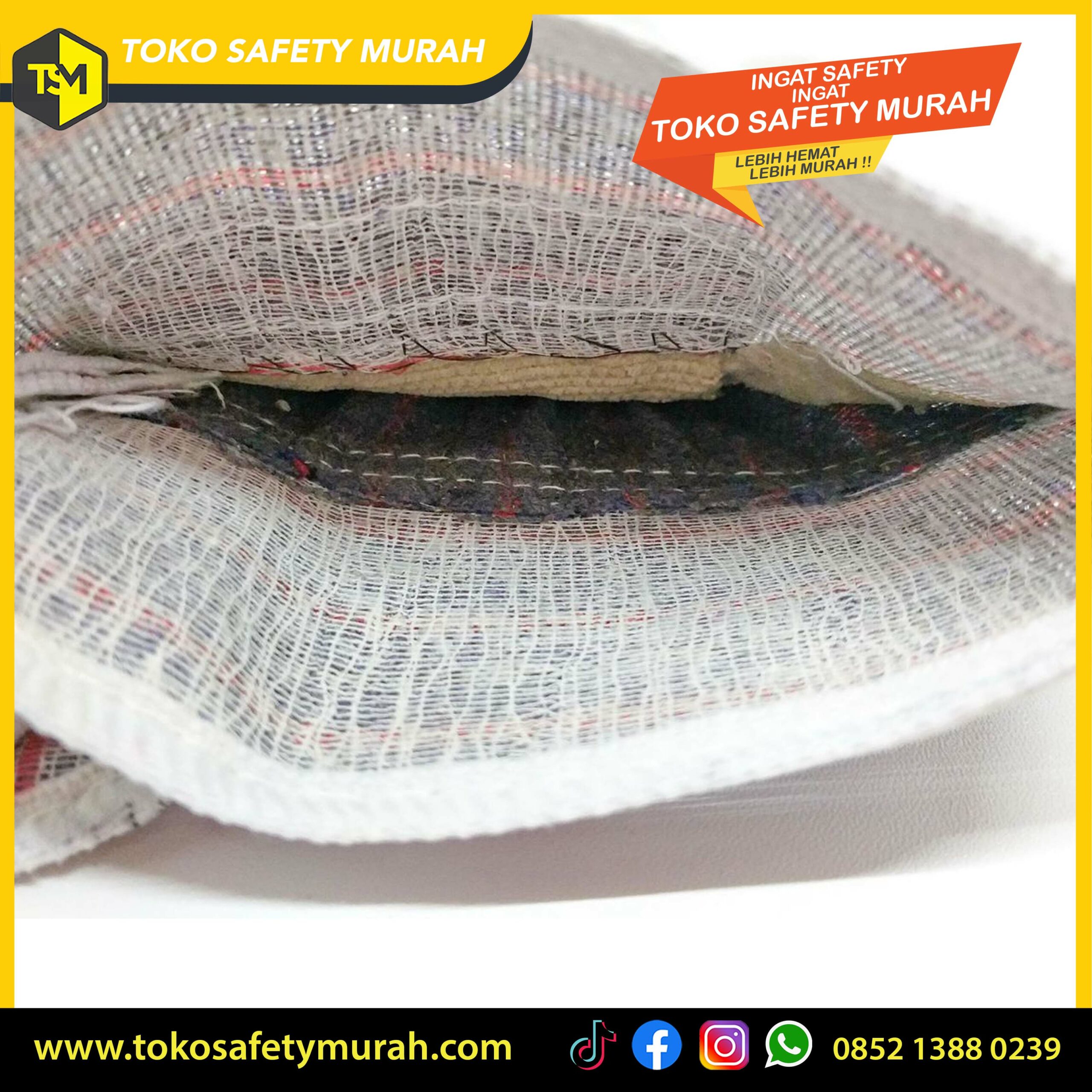 Sarung Tangan Las / Kombinasi Kulit Jeans Levis / Welding Leather Gloves #Jual Alat Pelindung Diri APD Alat Keselamatan Kerja K3 - Image 4