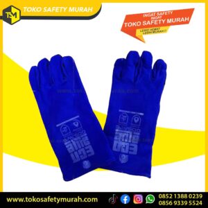 Sarung Tangan Welding Glove Las Kulit 14" inch Bahan Tebal Safety #Jual Alat Pelindung Diri APD Alat Keselamatan Kerja K3