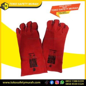 Sarung Tangan Las Merah Import Murah Eco Red Gosave #Jual Alat Pelindung Diri APD Alat Keselamatan Kerja K3