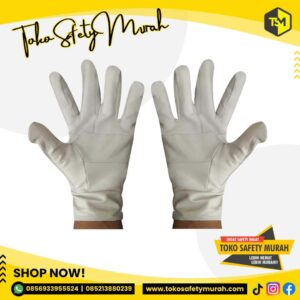 Sarung Tangan Las Warna Putih / Weding Glove Argon Bahan Tebal