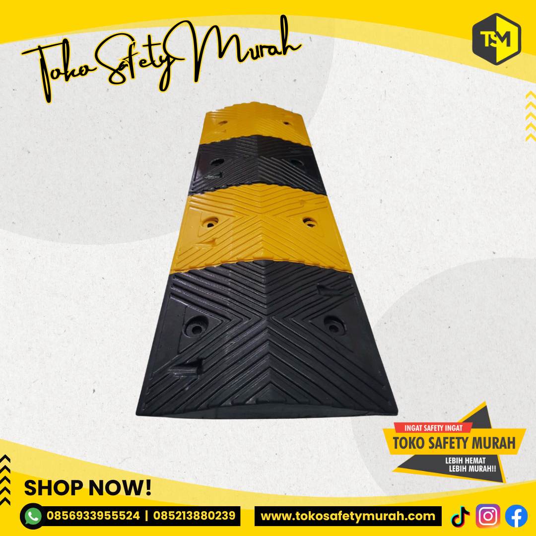 Speed Bump Rubber 1 meter / Polisi Tidur Karet 100cm / Speedbump 1m / Speed hump 100 cm - Image 2