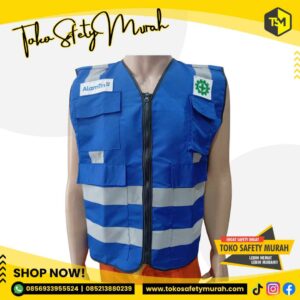 Custom Rompi Staff Lapangan / Konveksi Rompi Safety / Rompi Kerja  / Savety Vest Proyek K3 Security Parkir Medis Pekerja Tambang Pengawas Pekerja Pemeliharaan Jalan Kualitas Terbaik Harga Murah