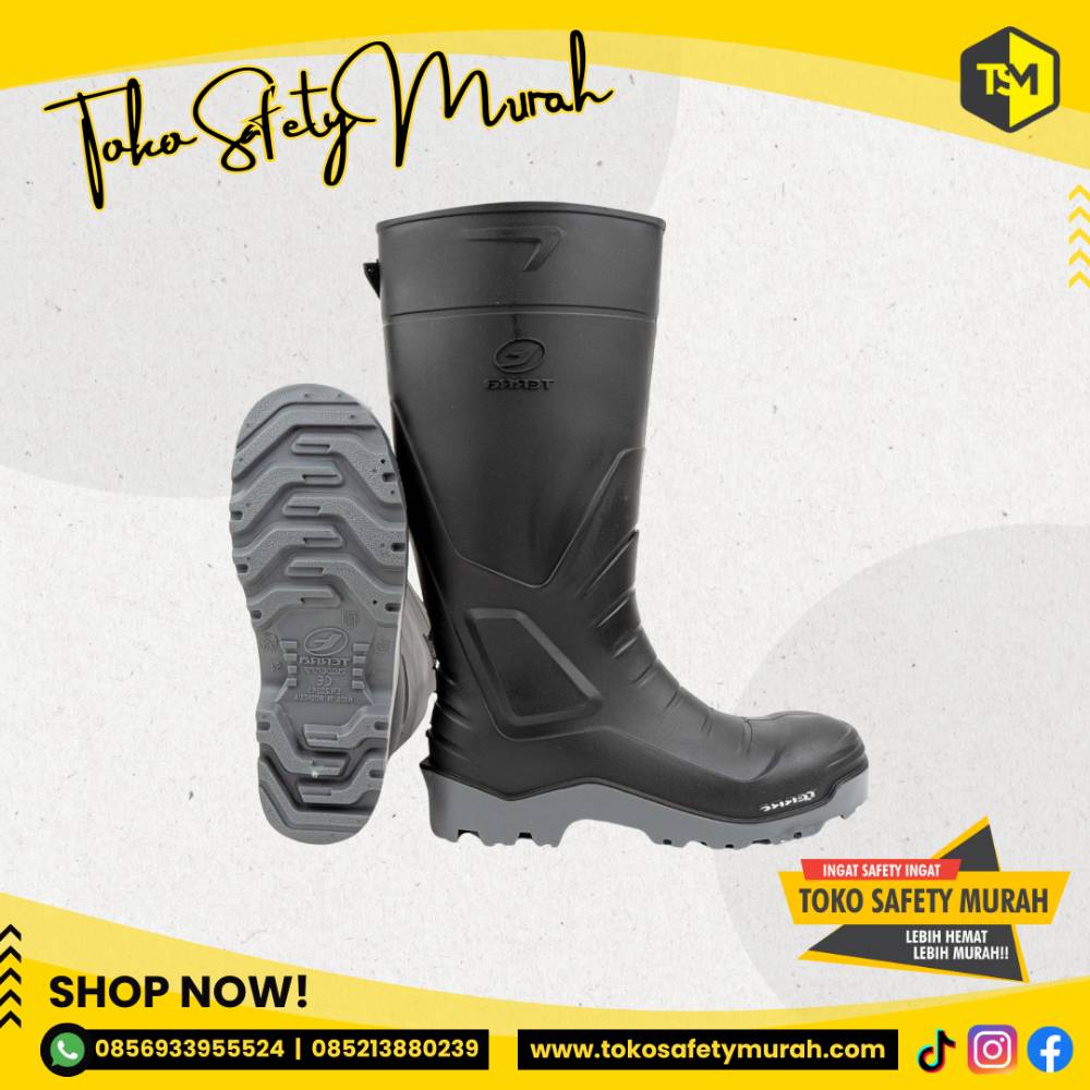 Sepatu Boots PVC Safety Hitam Tinggi AP Safety S4 Size 39-43 - Image 2