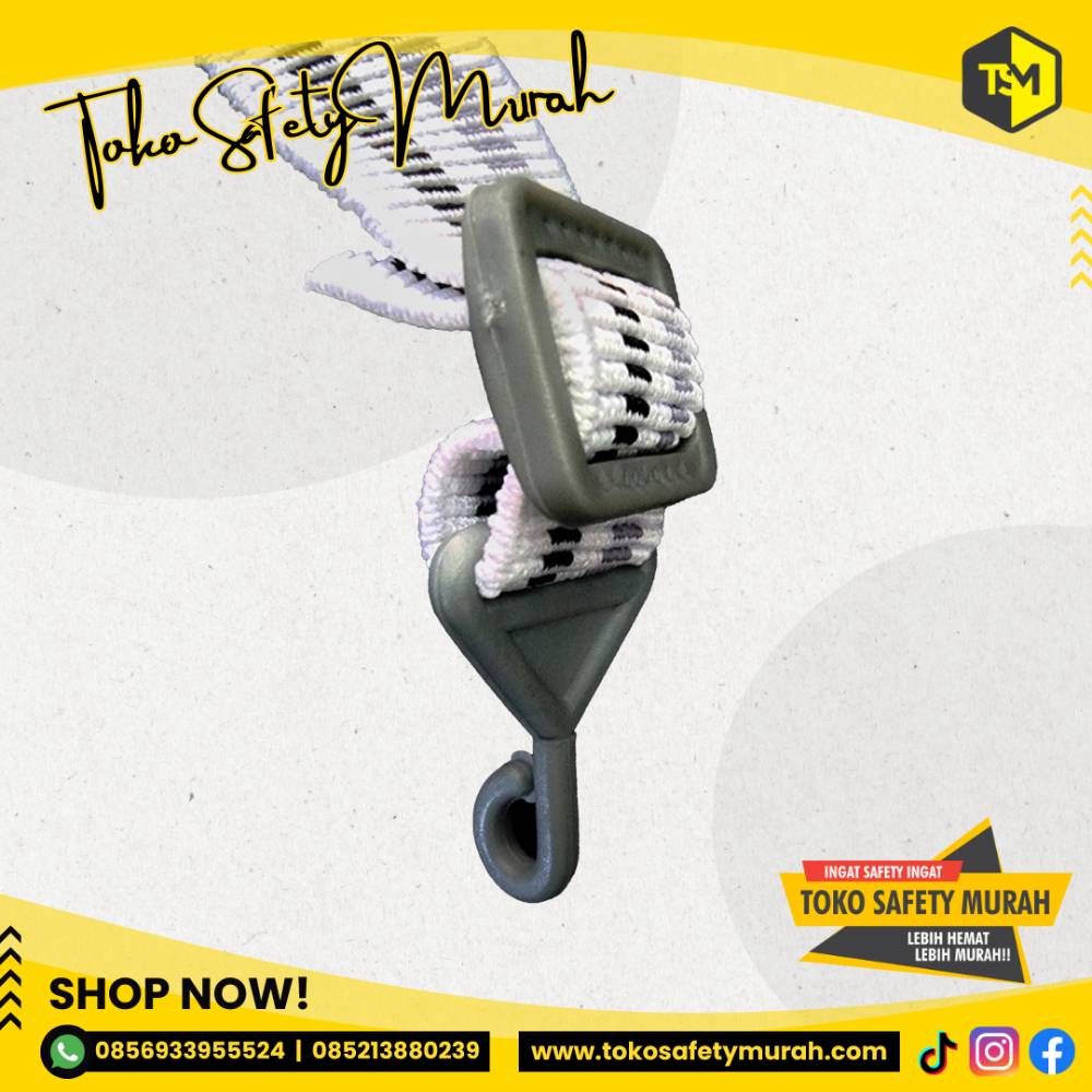 Tali Dagu Karet Putih Chin Strap Helm Safety Helmet Murah #Jual Alat Pelindung Diri APD Alat Keselamatan Kerja K3 - Image 3
