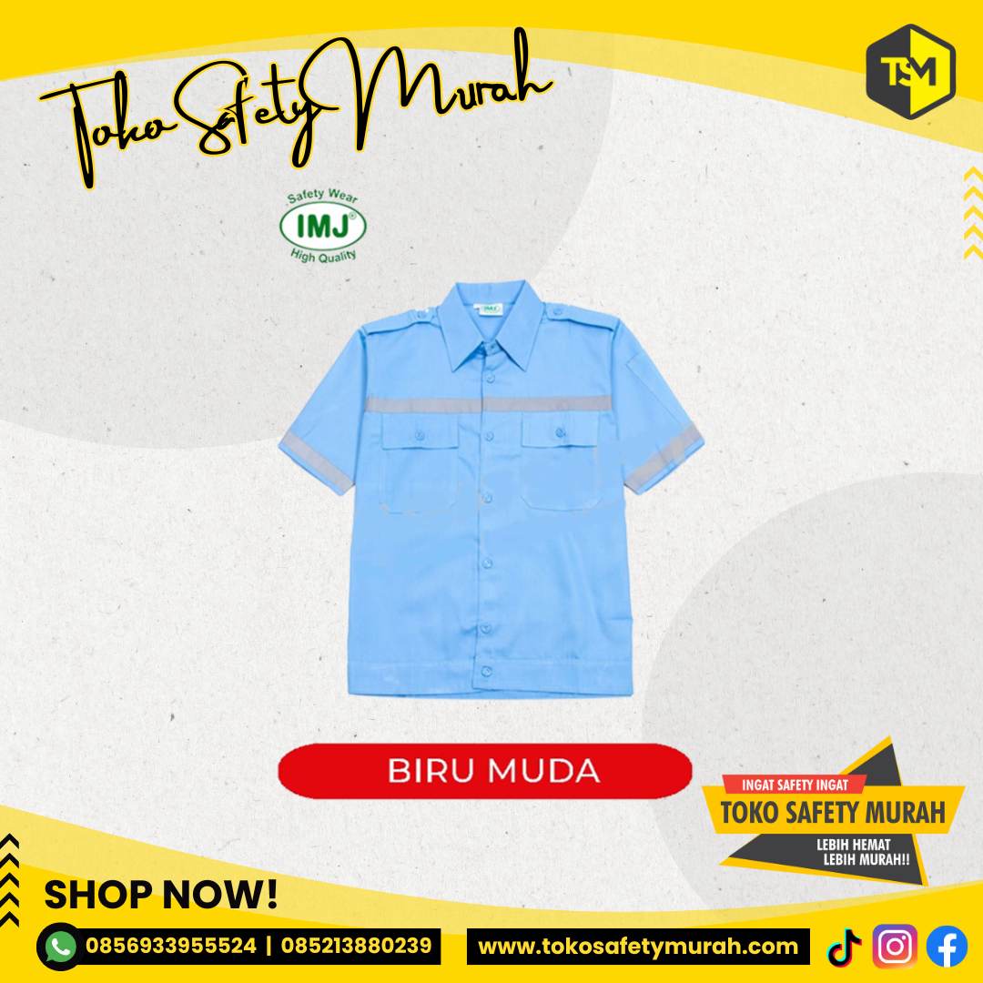 Wearpack Safety Baju Atasan Lengan Pendek Size M-XL - Image 8