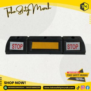 Wheel Stopper Rubber STOP / Karet Pengganjal Ban Mobil / Ganjal Roda Parkiran Garasi / Penahan ganjalan / Car Stop