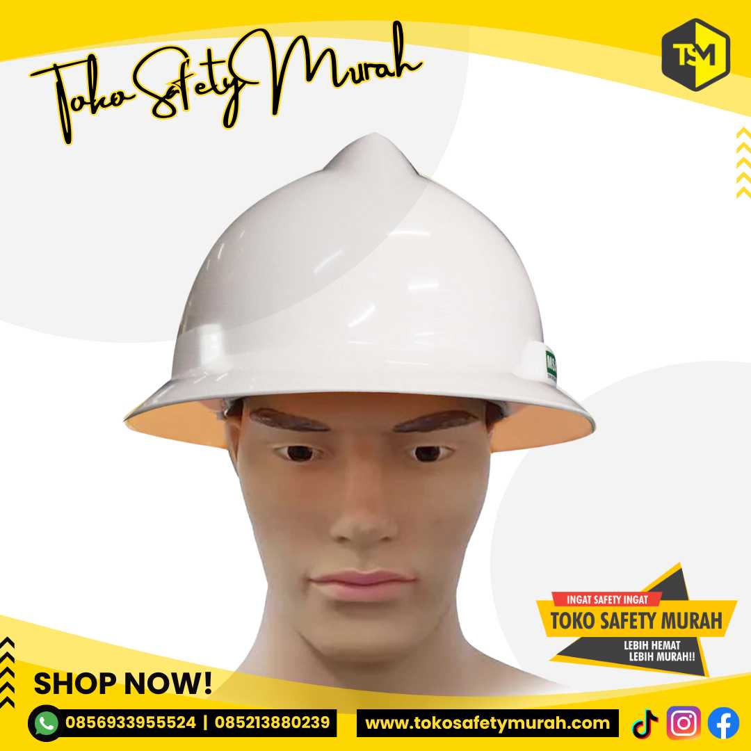 Helm Full Brim MSA Lokal / Helm Safety / Helm Proyek MSA Inner - Image 4