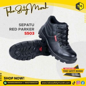 Sepatu Safety Red Parker S503 Size 44-45