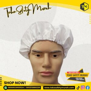 Hairnet Kain / Penutup Kepala Topi Mobcap / Mob Cap Tutup Rambut / Haircap Hair net
