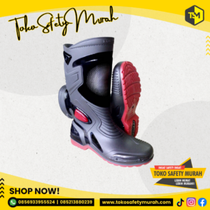 Sepatu Karet PVC Anti Tembus Air Banjir Hujan AP BOOTS MOTO 3 MOTO3 #Jual Alat Pelindung Diri APD Alat Keselamatan Kerja K3