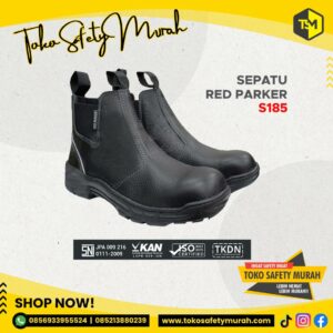 Sepatu Safety Slop Safety Shoes Red Parker S185 Size 38-43