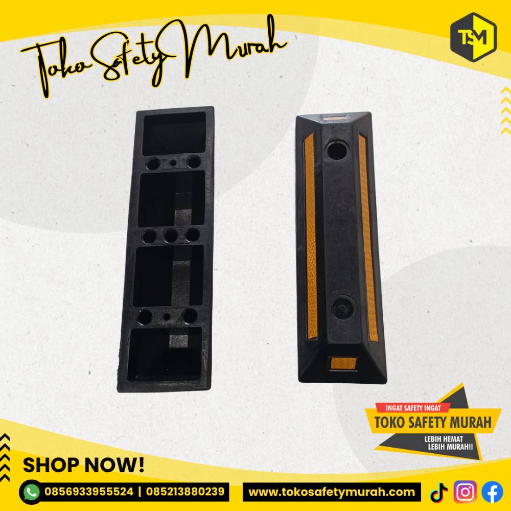 Wheel Stopper Murah / Pengganjal Ban Roda Ganjalan Mobil Batas Parkir - Image 3