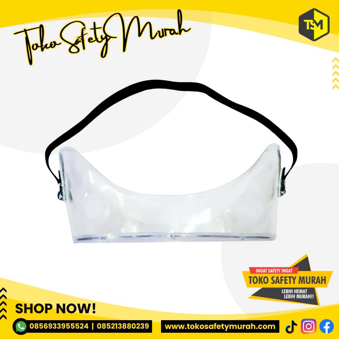 Kacamata Debu Lab Pelindung Mata Goggle Bening Best Quality #Jual Alat Pelindung Diri APD Alat Keselamatan Kerja K3 - Image 5
