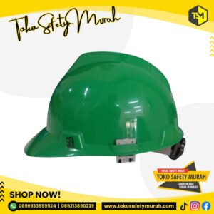 Helm K3 SNI Proyek AAA Hijau+ Fastrack + Tali Dagu #Jual Alat Pelindung Diri APD Alat Keselamatan Kerja K3