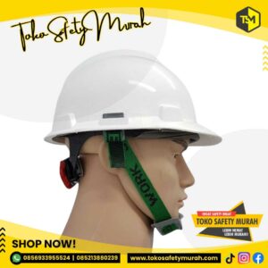 Helm MSA Putih Safety Helmet SNI MSA Lokal Helm Proyek Plus Sarang Puter Fastrack #Jual Alat Pelindung Diri APD Alat Keselamatan Kerja K3