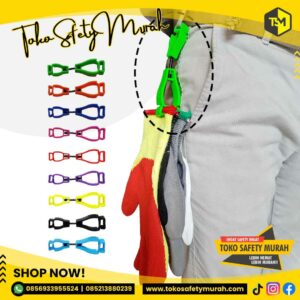 Gantungan Masker / Hanger Clip Gloves Guard / Jepitan Sarung Tangan Hand Glove Holder Warna #Alat Keselamatan Kerja