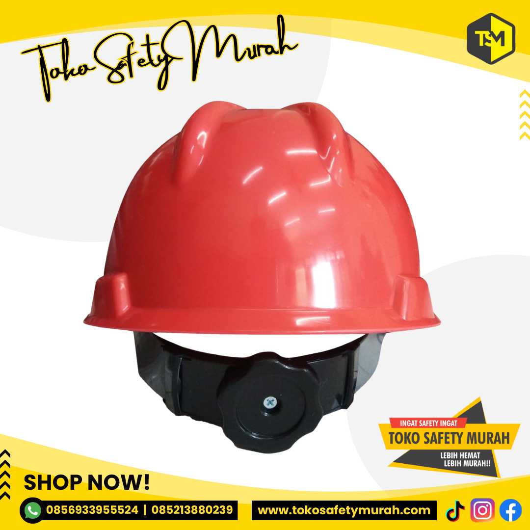 Helm SNI MURAH KOMPLIT 1 Set Safety AAA V Guard + Fastrack + Tali dagu #Jual Alat Pelindung Diri APD Alat Keselamatan Kerja K3 - Image 3