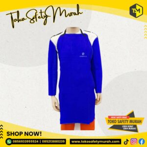 Baju Las Kulit Asli Gosave / Apron Dada / Apron Baju + Lengan Apron Safety #Jual Alat Pelindung Diri APD Alat Keselamatan Kerja K3