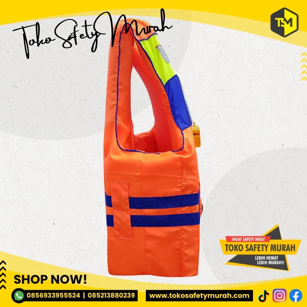 Baju Pelampung ATUNAS size S / Rompi Safety Life Jacket / Wahana Olahraga Air Snorkling Permainan / Jaket Anak Kecil Dewasa #Jual Alat Pelindung Diri APD Alat Keselamatan Kerja K3 - Image 5