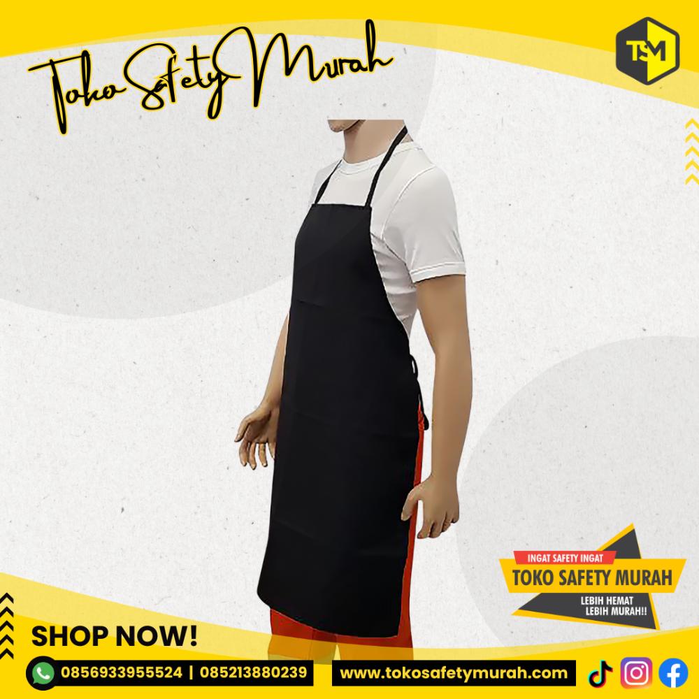 Apron Cotton Drill Polos Celemek Masak Barista Dapur Pria Wanita Chef Pelayan Cafe Waiter - Image 4