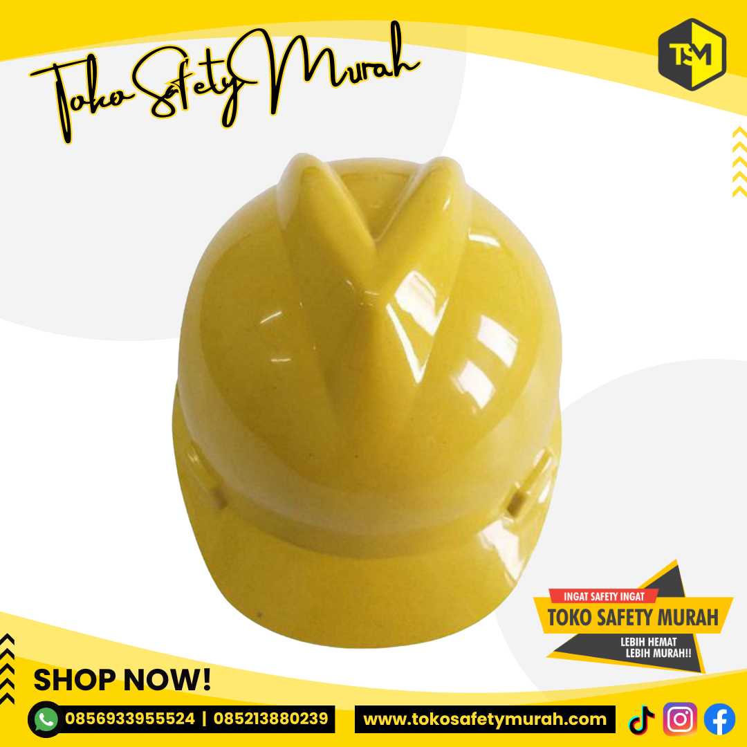 Helm Subkontraktor Pekerja Umum Proyek Safety Murah A3 Kuning Inner #Jual Alat Pelindung Diri APD Alat Keselamatan Kerja K3