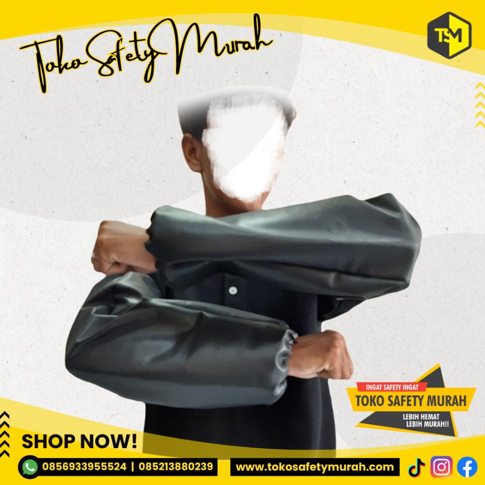 Celemek Pelindung Lengan Tangan Anti Air Minyak Waterproof Sleeves PVC - Image 3