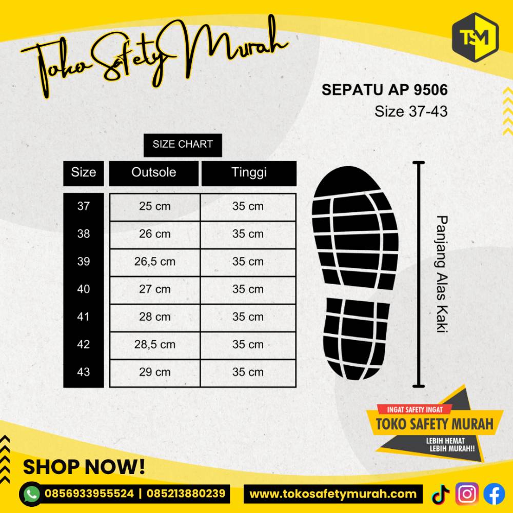 Sepatu Boot Karet Tinggi AP Boots 9506 Hijau Sepatu Boots Kerja Perkebunan Pertanian Peternakan - Image 4