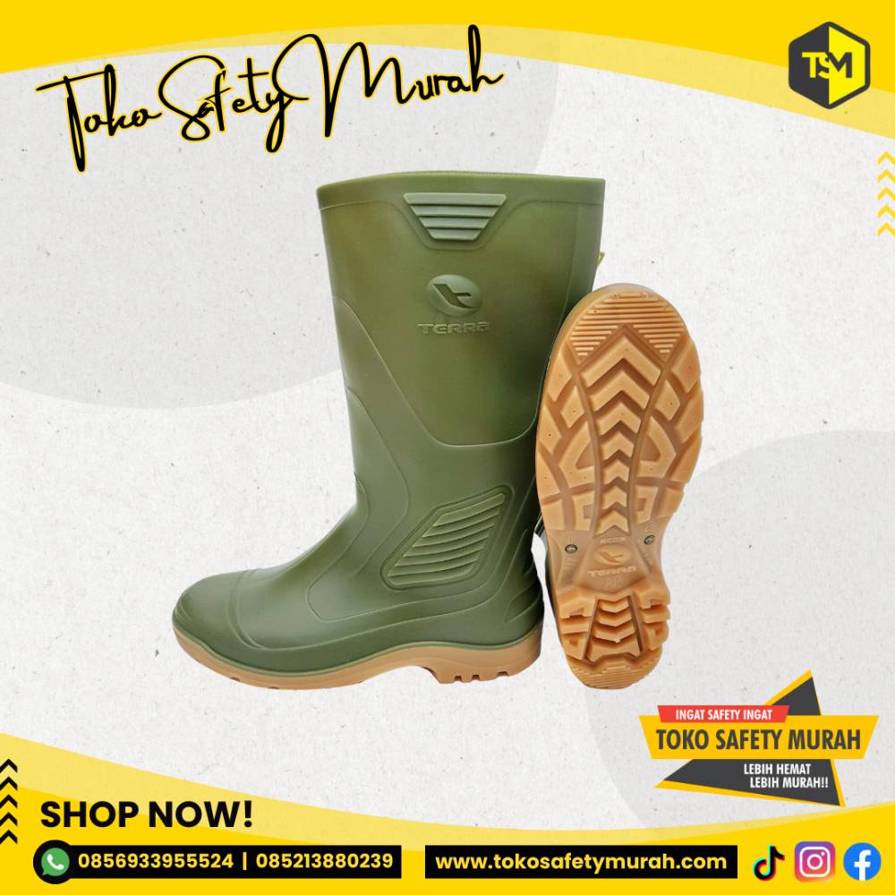 Sepatu Boots AP Boot Terra Eco 3 Green / PVC Boots Karet Tahan Air Eco3 Green - Image 2