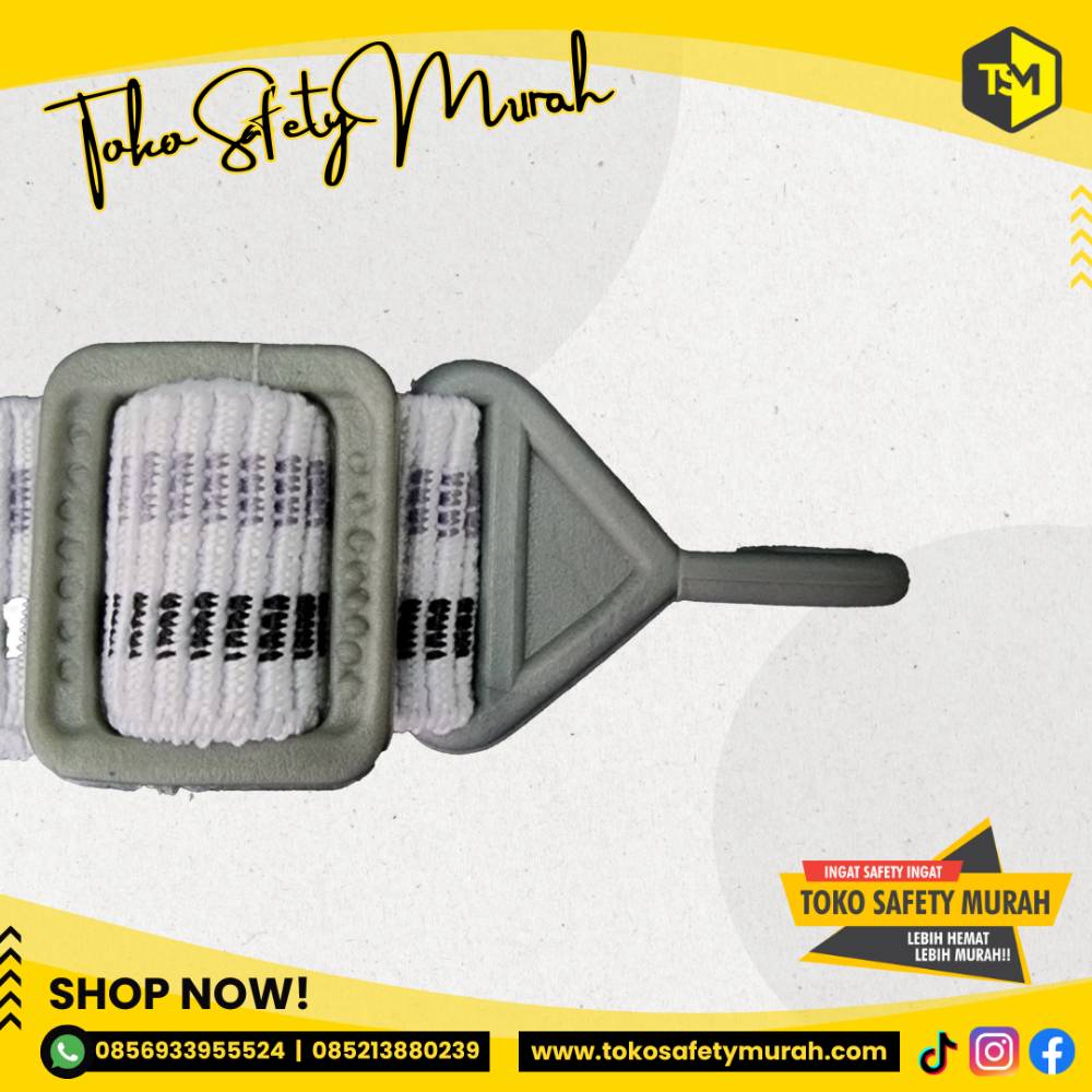 Tali Dagu Karet Putih Chin Strap Helm Safety Helmet Murah #Jual Alat Pelindung Diri APD Alat Keselamatan Kerja K3 - Image 2