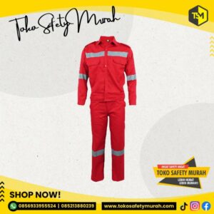Wearpack Safety / Seragam Safety / Pakaian Kerja Wearpack Setelan Baju Celana M-XL Empat Warna