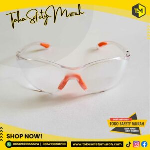 Kacamata Safety Las Clear Bening Transparan / Kaca Mata Google Gurinda Model Fashion KINGS