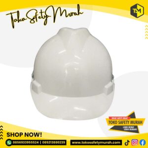 Helm Mandor Pengawas Manajer Insinyur / Tukang Proyek Murah A3 Putih Inner Biasa #Jual Alat Pelindung Diri APD Alat Keselamatan Kerja K3