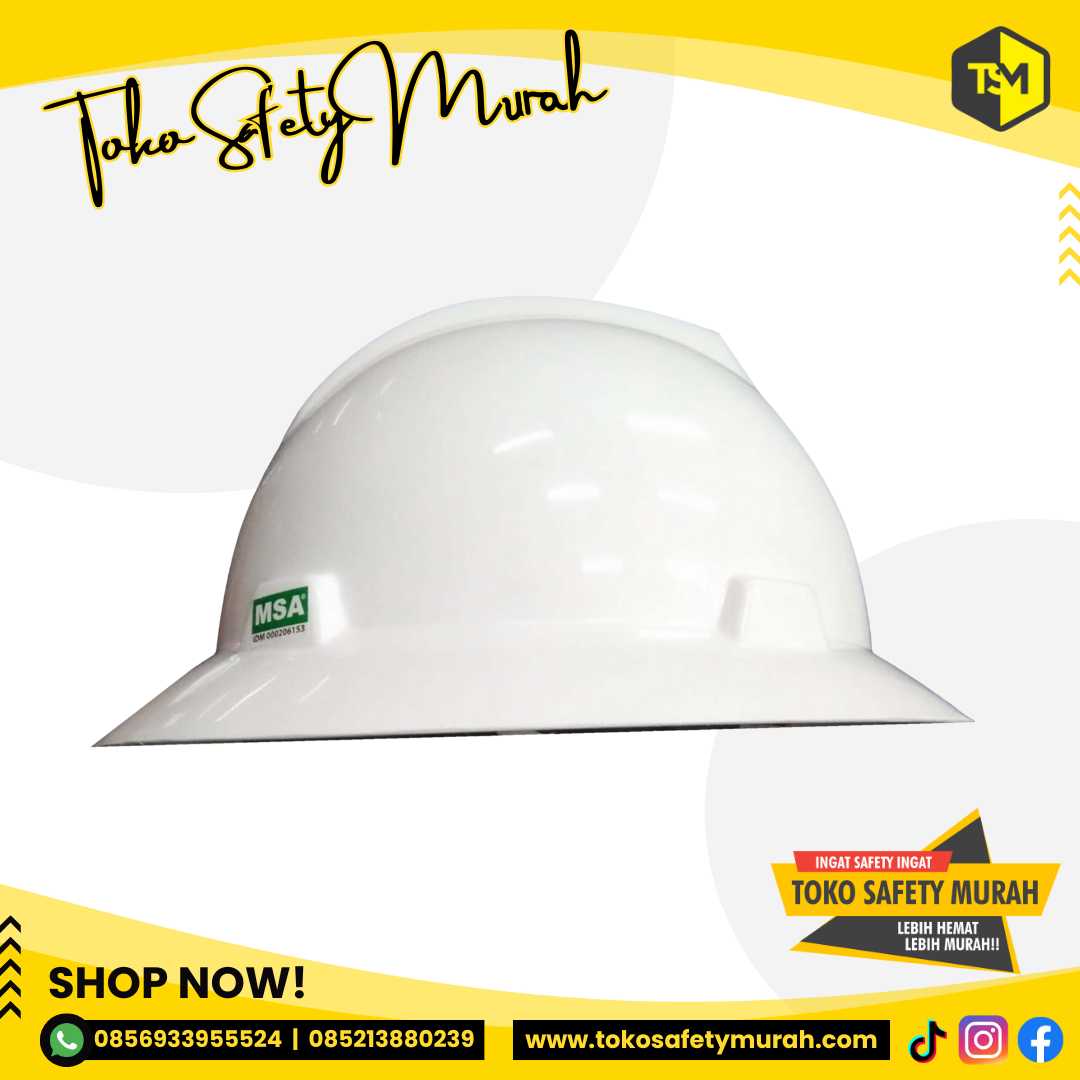 Helm Full Brim MSA Lokal / Helm Safety / Helm Proyek MSA Inner - Image 5