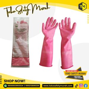 Sarung Tangan Rubber Serbaguna Seagull 16 inch / Sarung Tangan Tahan Kimia Panjang 40 cm#Jual Alat Pelindung Diri APD Alat Keselamatan Kerja K3