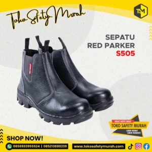 Sepatu Safety Slop Safety Shoes Red Parker S505 Size 36-43