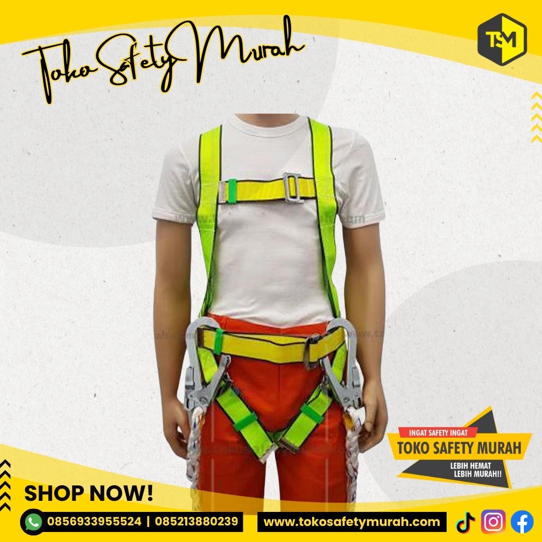 Full Body Harness FASTEN Double Big Hook Besar Gosave Tali Pengaman #Jual Alat Pelindung Diri APD Alat Keselamatan Kerja K3