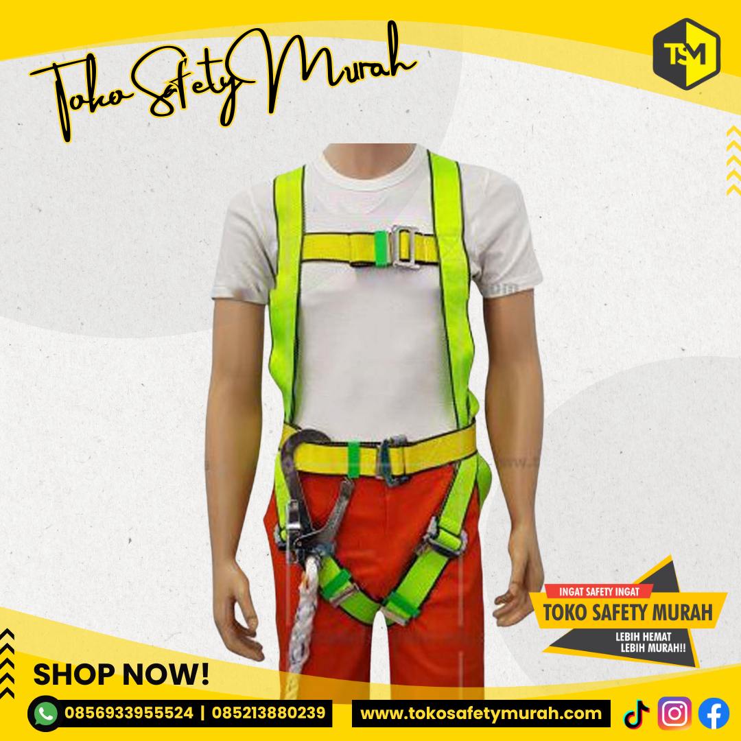 Full Body Harness FASTEN Single Big Hook Besar Gosave Tali Pengaman #Jual Alat Pelindung Diri APD Alat Keselamatan Kerja K3