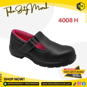 Sepatu Safety Wanita Cheetah 4008 Hitam Sepatu Kerja Safety