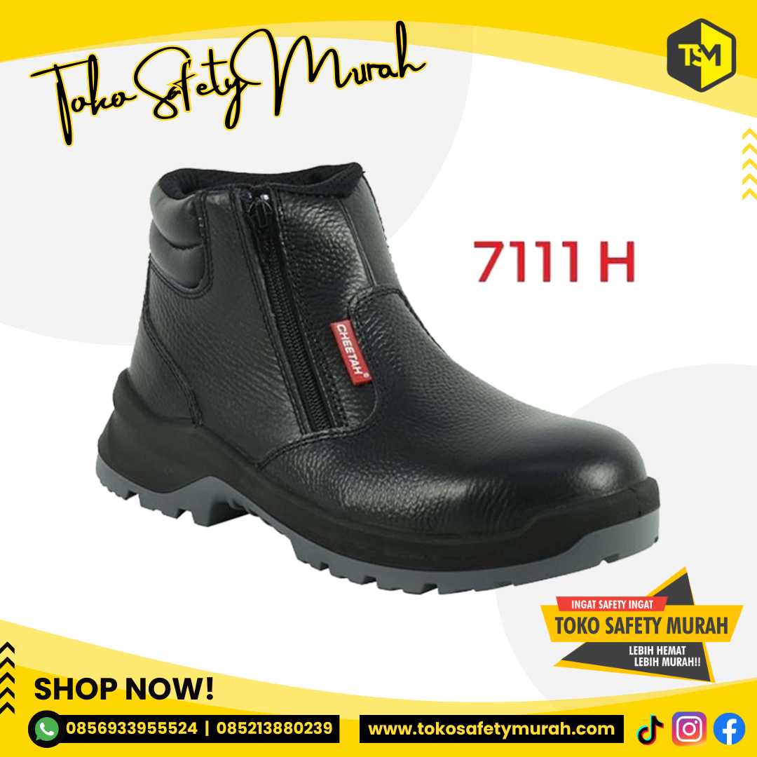 Sepatu Boot Safety Cheetah 7111H Original