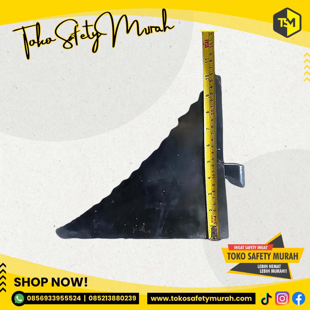 Big Size (Jumbo) Wheel Stopper 29x32x25 Karet Ganjalan Ban Truck Bus Truk Parking Stop Pengganjal Roda Mobil / Chock Besar - Image 2