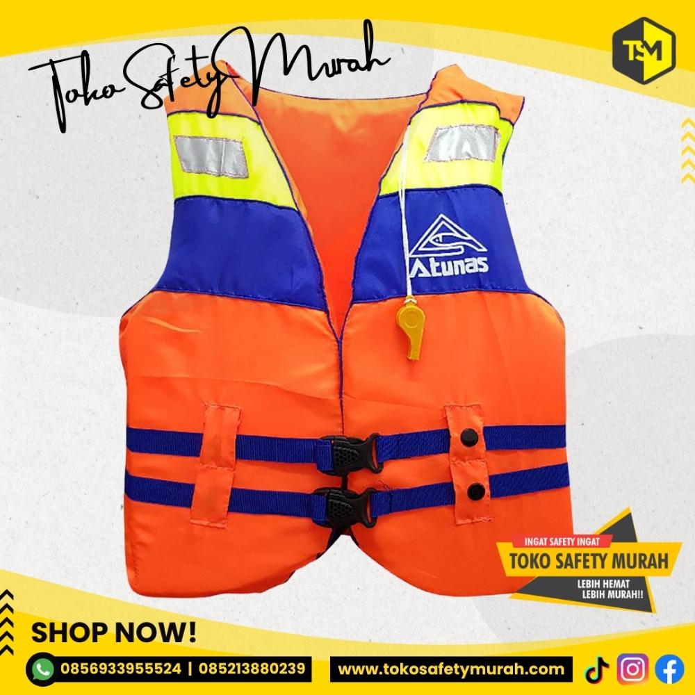 Baju Pelampung ATUNAS size S / Rompi Safety Life Jacket / Wahana Olahraga Air Snorkling Permainan / Jaket Anak Kecil Dewasa #Jual Alat Pelindung Diri APD Alat Keselamatan Kerja K3