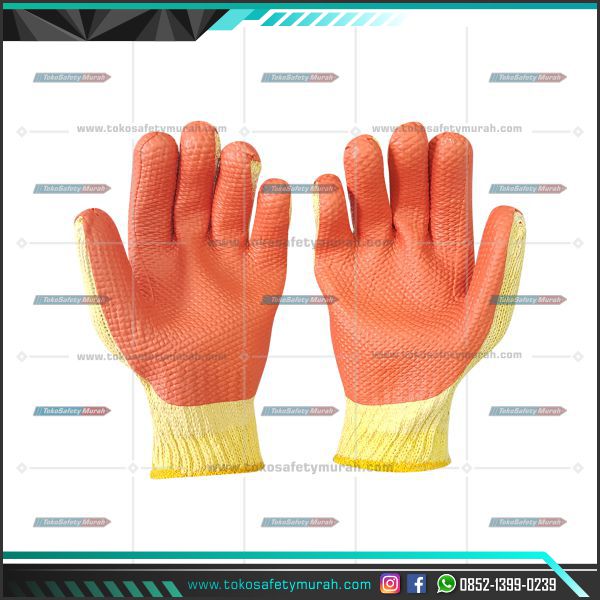 Sarung Tangan Safety Lapis Karet Kombinasi Latex Fuji SAS Angkat Kaca Premium #Jual Alat Pelindung Diri APD Alat Keselamatan Kerja K3 - Image 2