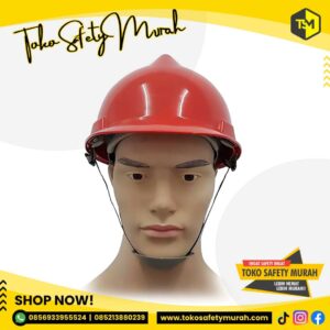 Helm Proyek V-Guard Safety SNI ISO 9001 K3 / FREE inner tali dagu / Merah #Jual Alat Pelindung Diri APD Alat Keselamatan Kerja K3