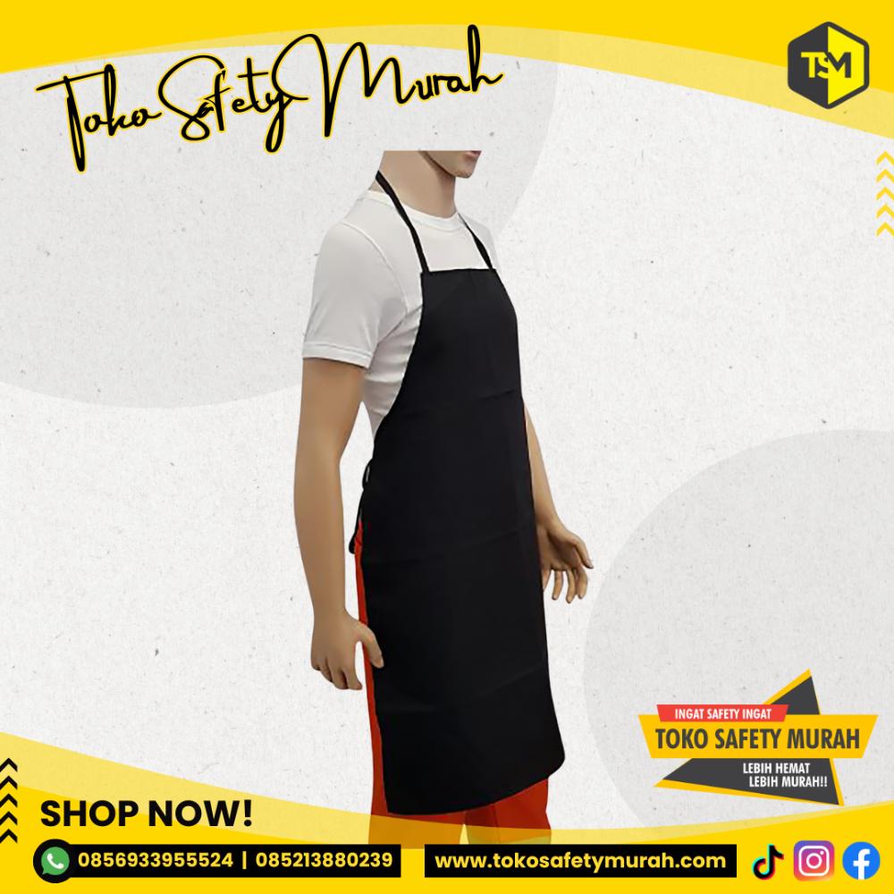 Apron Cotton Drill Polos Celemek Masak Barista Dapur Pria Wanita Chef Pelayan Cafe Waiter - Image 2
