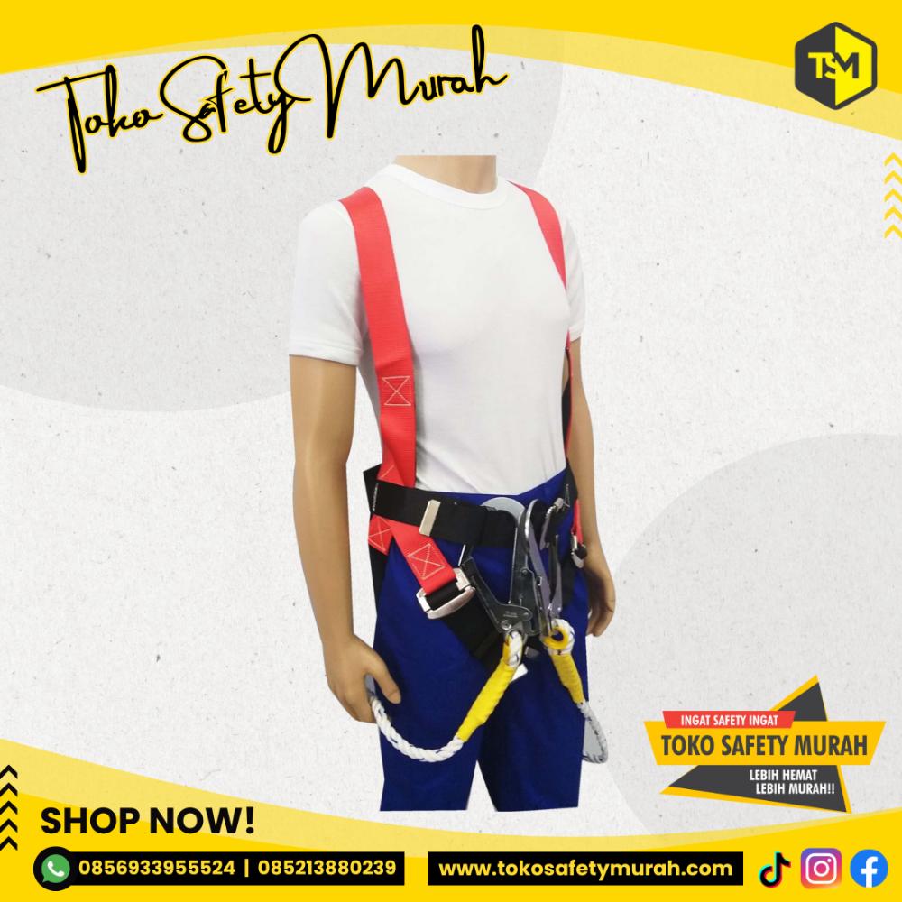 Full Body Harness Double Hook Double Big Hook Legion #Jual Alat Pelindung Diri APD Alat Keselamatan Kerja K3
