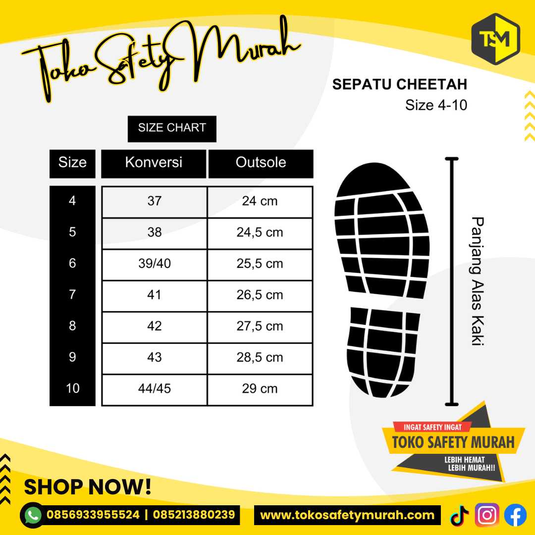 Sepatu Boot Safety Cheetah 7111H Original - Image 5