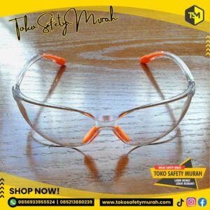 Kacamata VPRO Fashion Bening Clear / Safety Working Glasses / Kaca Mata Las Gaya Gerinda Googles